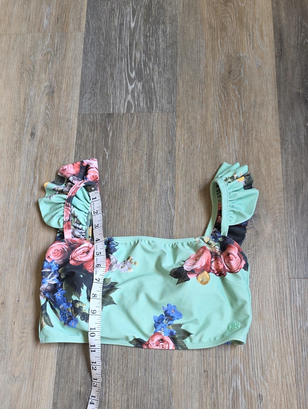 Albion Floral Ruffle Bikini Top - Picture 4 of 12